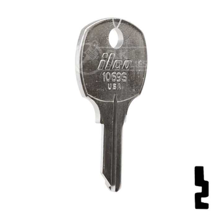 Uncut Key Blank | National Cabinet | 1069S Office Furniture-Mailbox Key Ilco