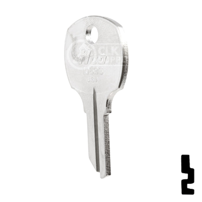 Uncut Key Blank | National Cabinet | 1069S Office Furniture-Mailbox Key Ilco