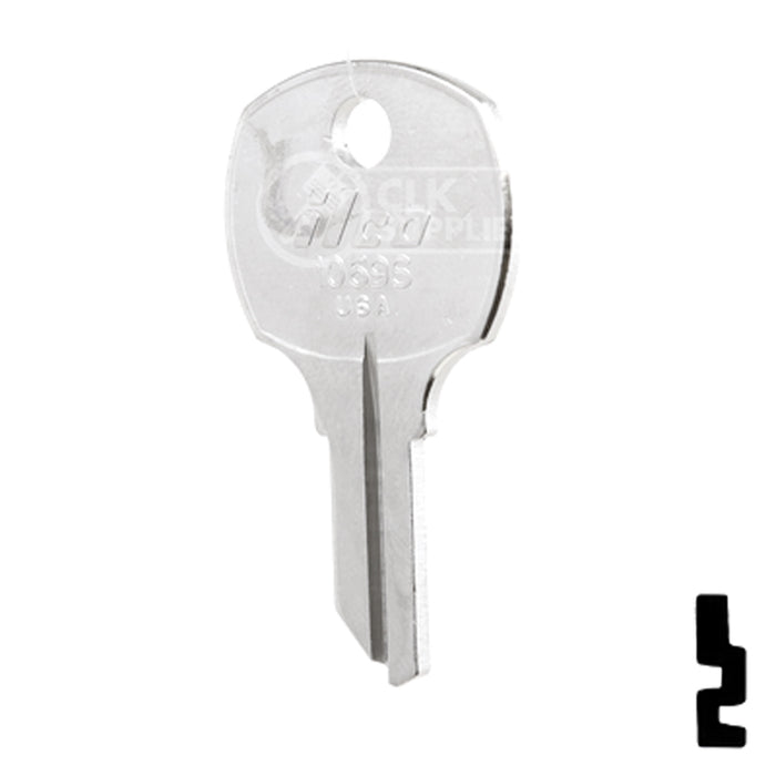 Uncut Key Blank | National Cabinet | 1069S Office Furniture-Mailbox Key Ilco