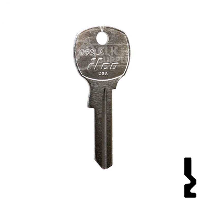 Uncut Key Blank | National, CompX | 1069LA Office Furniture-Mailbox Key Ilco