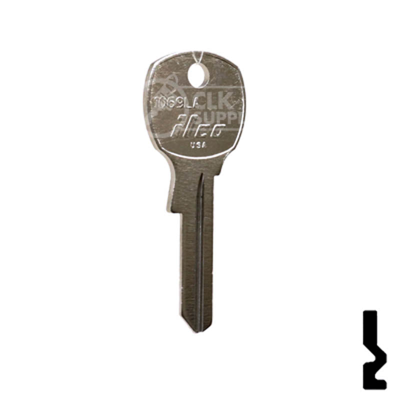 Uncut Key Blank | National, CompX | 1069LA Office Furniture-Mailbox Key Ilco