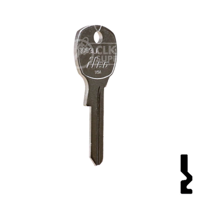 Uncut Key Blank | National, CompX | 1069LA Office Furniture-Mailbox Key Ilco