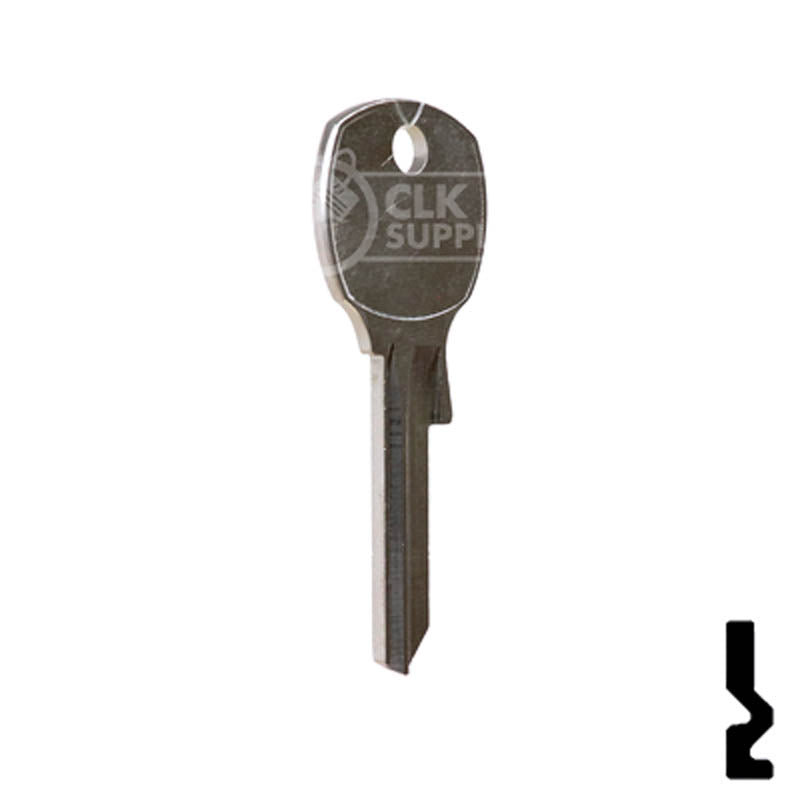 Uncut Key Blank | National, CompX | 1069LA Office Furniture-Mailbox Key Ilco