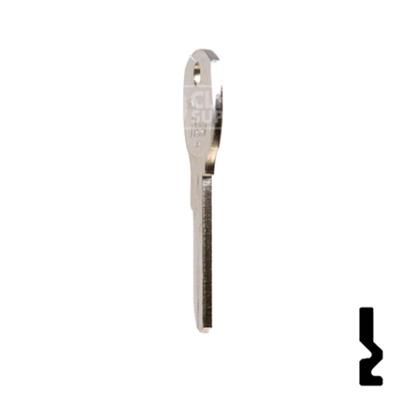 Uncut Key Blank | National, CompX | 1069LA Office Furniture-Mailbox Key Ilco