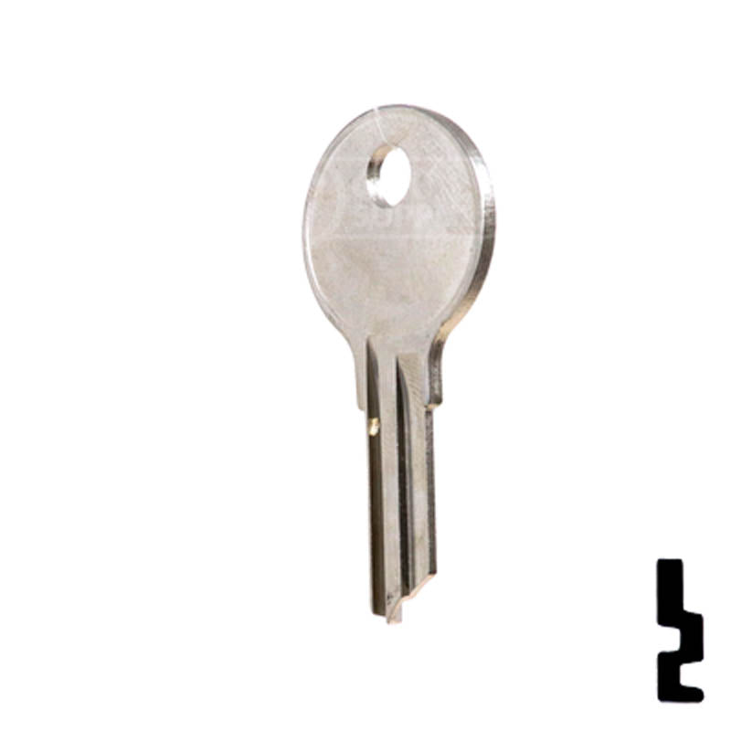 Uncut Key Blank | National, CompX | 1069W Office Furniture-Mailbox Key Ilco