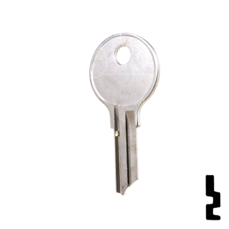 Uncut Key Blank | National, CompX | 1069W Office Furniture-Mailbox Key Ilco