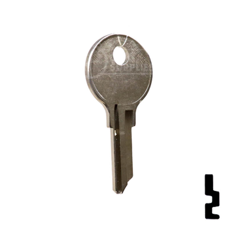 Uncut Key Blank | National, CompX | 1069W Office Furniture-Mailbox Key Ilco