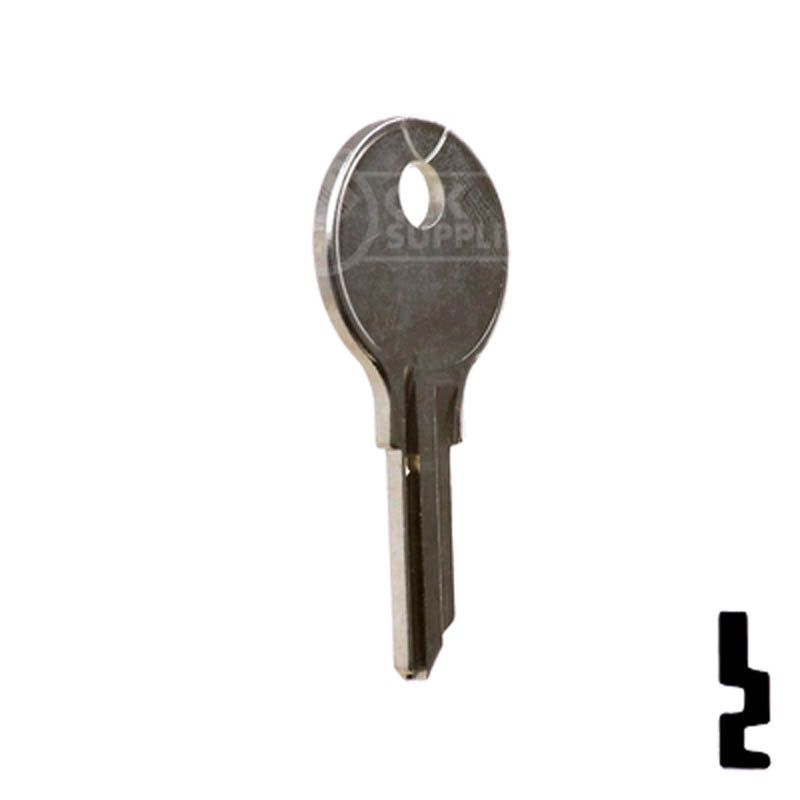 Uncut Key Blank | National, CompX | 1069W Office Furniture-Mailbox Key Ilco