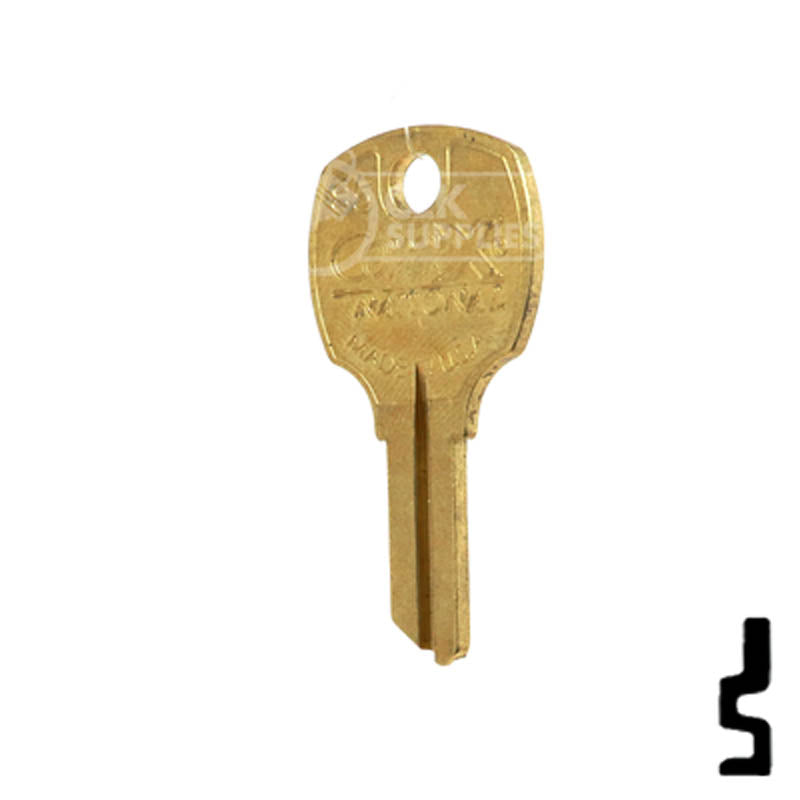 Uncut Key Blank | National | D8785 Office Furniture-Mailbox Key Compx Security