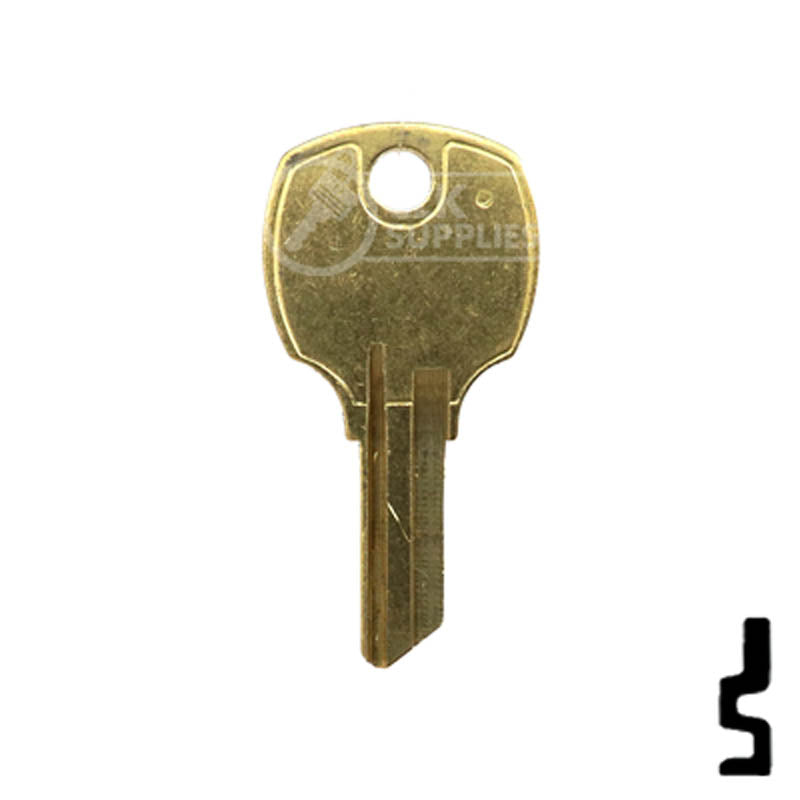 Uncut Key Blank | National | D8785 Office Furniture-Mailbox Key Compx Security