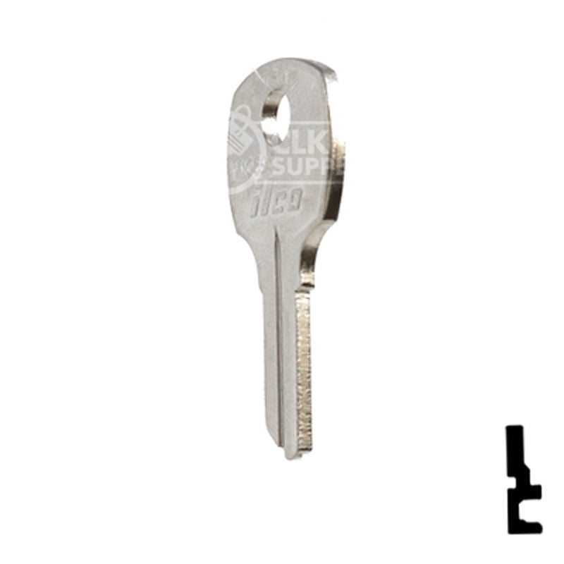 Uncut Key Blank | National | M1069C Office Furniture-Mailbox Key Ilco