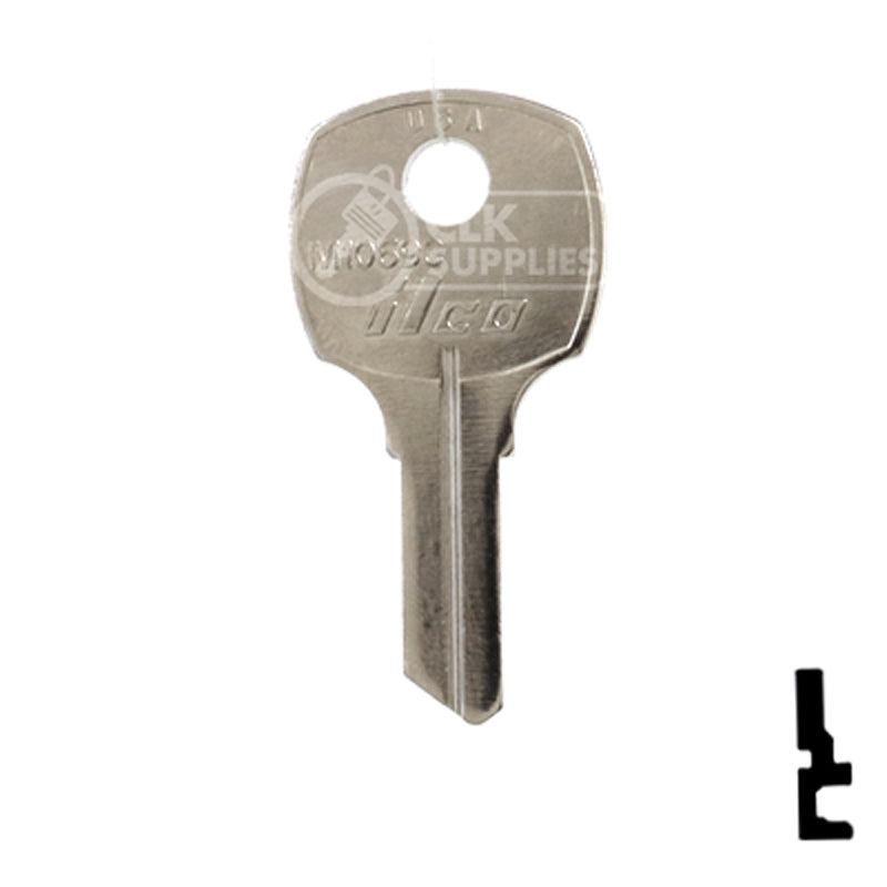 Uncut Key Blank | National | M1069C Office Furniture-Mailbox Key Ilco