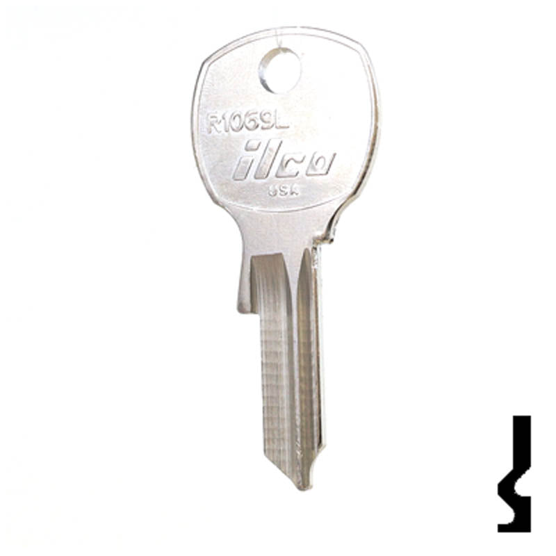 Uncut Key Blank | National | R1069L, NA14R Office Furniture-Mailbox Key Ilco