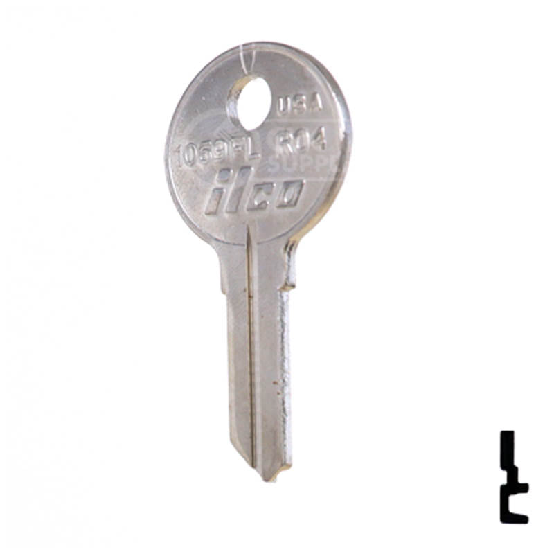 Uncut Key Blank | National | RO4, 1069FL Office Furniture-Mailbox Key Ilco