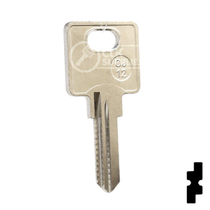 Uncut Key Blank | Ojmar | OJ-12 Office Furniture-Mailbox Key JMA USA