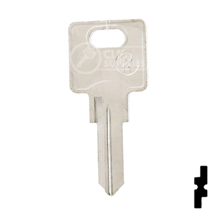 Uncut Key Blank | Ojmar | OJ-14 Office Furniture-Mailbox Key JMA USA