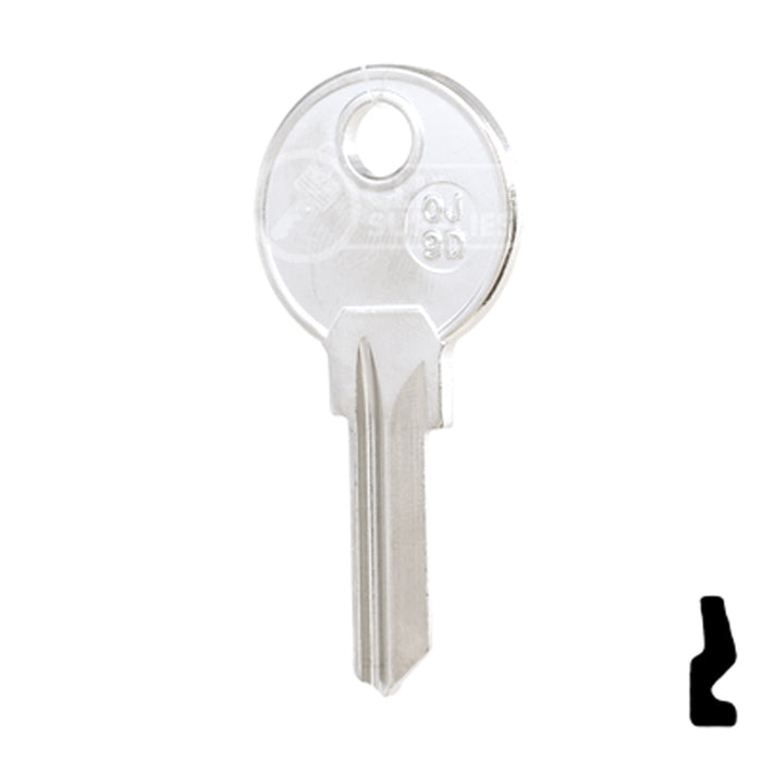 Uncut Key Blank | Ojmar | OJ-9D Office Furniture-Mailbox Key JMA USA