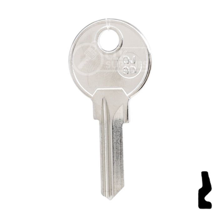 Uncut Key Blank | Ojmar | OJ-9D Office Furniture-Mailbox Key JMA USA