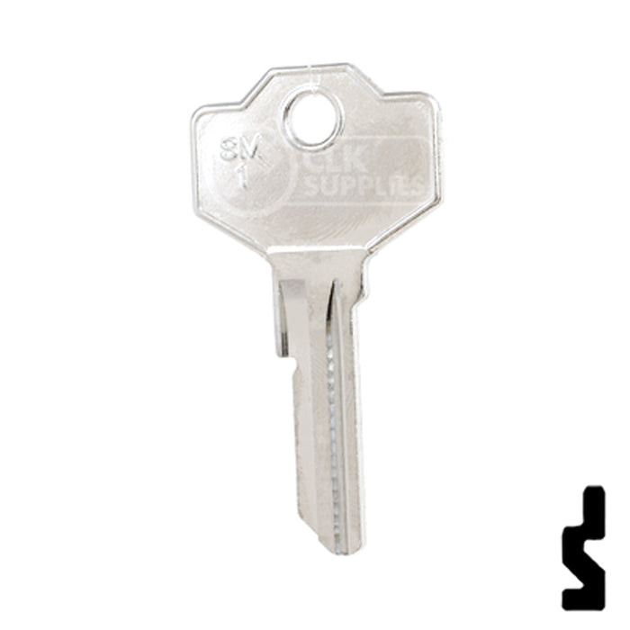 Uncut Key Blank | Simeca | SM1-SI Office Furniture-Mailbox Key Ilco