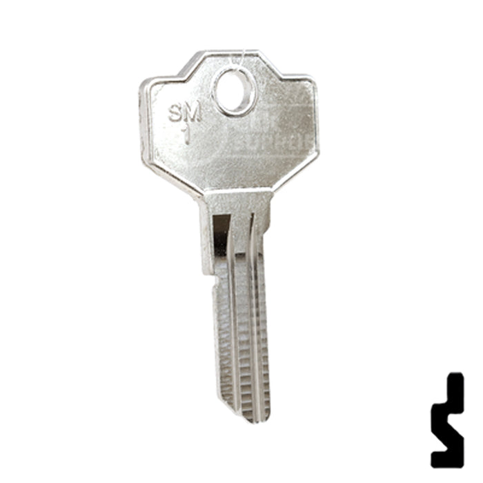 Uncut Key Blank | Simeca | SM1-SI Office Furniture-Mailbox Key Ilco