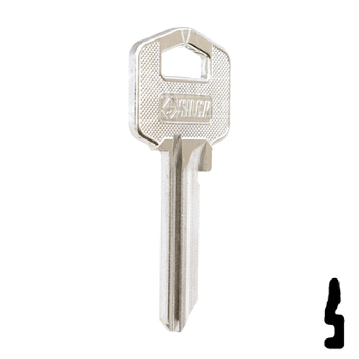 Uncut Key Blank | Tesa | TE2 Office Furniture-Mailbox Key Ilco