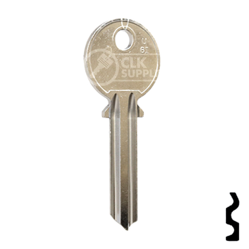 Uncut Key Blank | Universal | U6I Office Furniture-Mailbox Key JMA USA