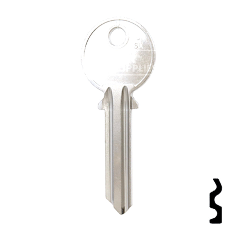 Uncut Key Blank | Universal | U6I Office Furniture-Mailbox Key JMA USA