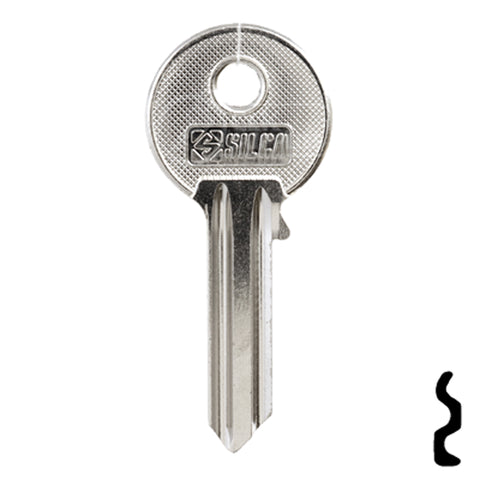 Uncut Key Blank | Universal | UL050-SI