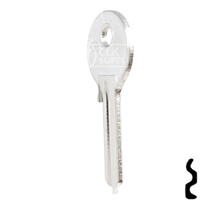 Uncut Key Blank | Universal | UL050-SI Office Furniture-Mailbox Key Ilco