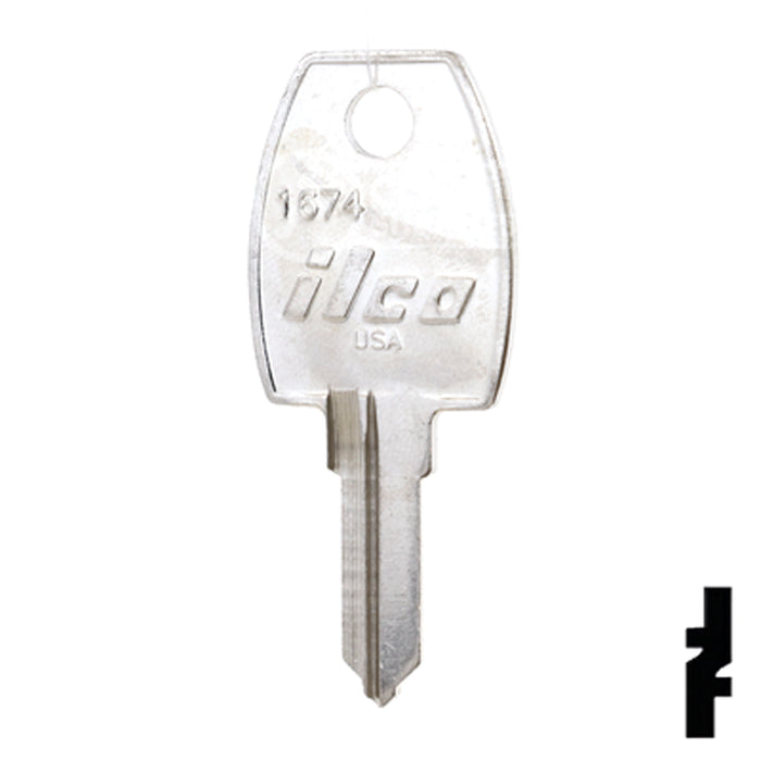 Uncut Key Blank | Wood, Treadway Key | 1674 Office Furniture-Mailbox Key Ilco