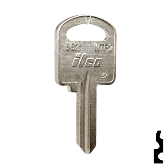 Uncut Key Blank | Wright | 1662, WTP2 Office Furniture-Mailbox Key Ilco