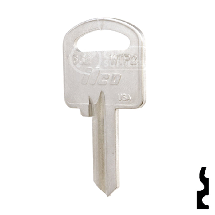 Uncut Key Blank | Wright | 1662, WTP2 Office Furniture-Mailbox Key Ilco