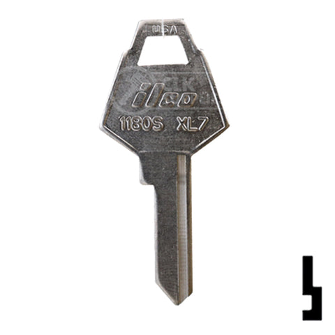 Uncut Key Blank | XL Lock | 1180S, XL7