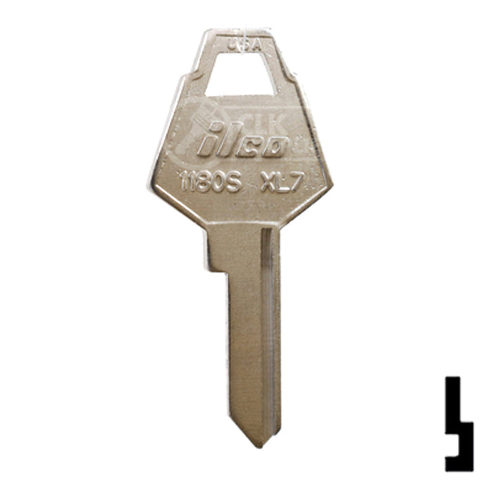 Uncut Key Blank | XL Lock | 1180S, XL7 Office Furniture-Mailbox Key Ilco