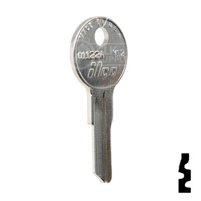 Uncut  Key Blank | Yale | 01122A, Y12 Office Furniture-Mailbox Key Ilco