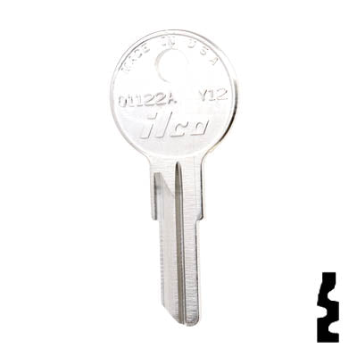 Uncut  Key Blank | Yale | 01122A, Y12 Office Furniture-Mailbox Key Ilco