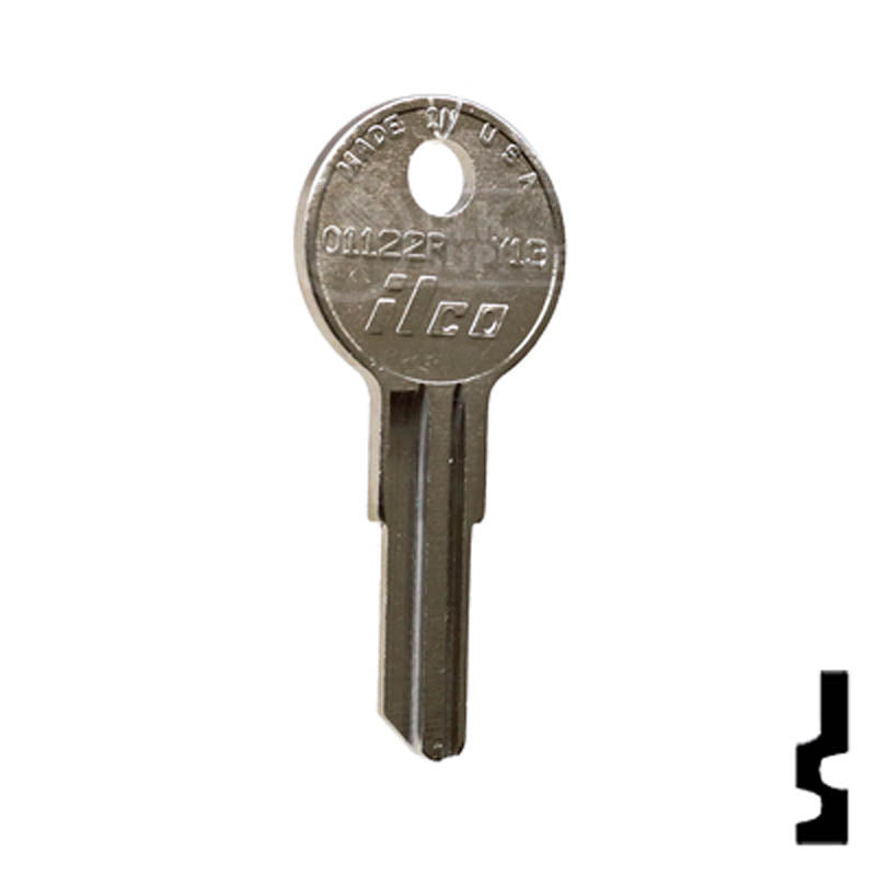 Uncut Key Blank | Yale | 01122R, Y13 Office Furniture-Mailbox Key Ilco