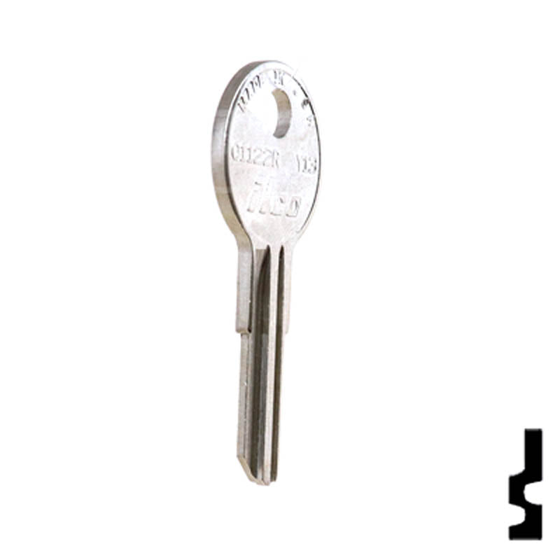 Uncut Key Blank | Yale | 01122R, Y13 Office Furniture-Mailbox Key Ilco
