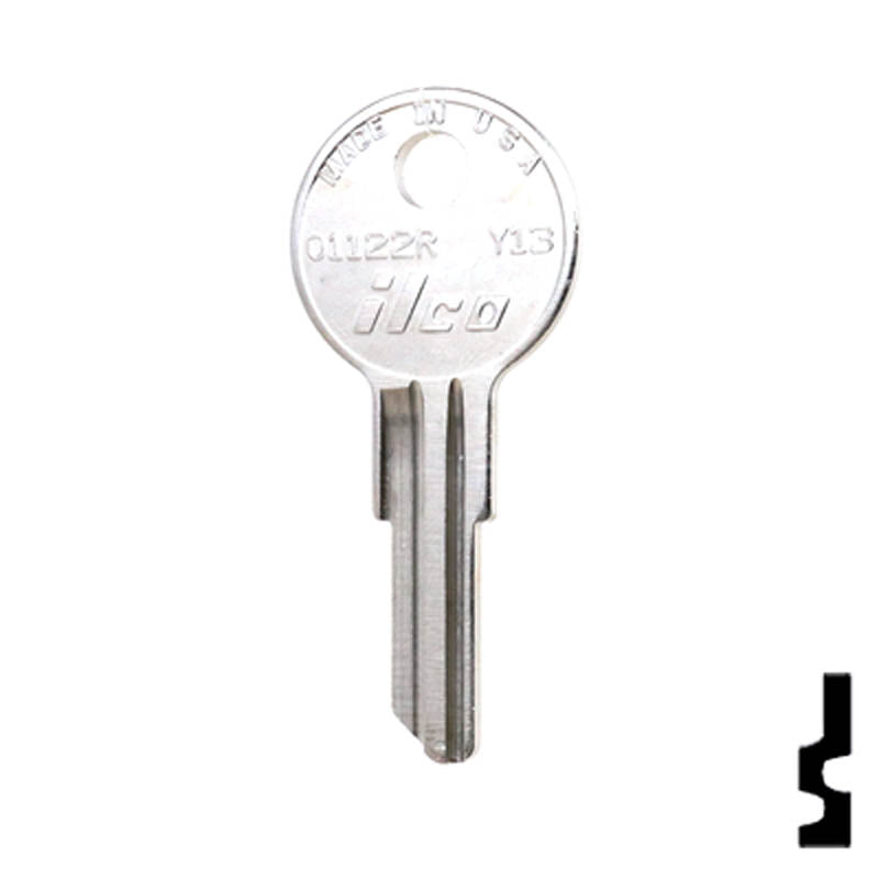 Uncut Key Blank | Yale | 01122R, Y13 Office Furniture-Mailbox Key Ilco