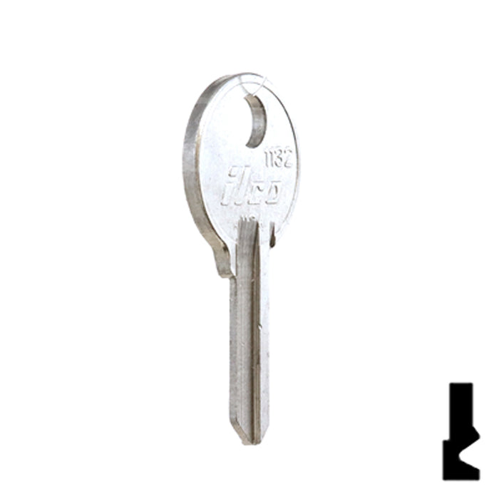 Uncut Key Blank | Yale | 1132 Office Furniture-Mailbox Key Ilco