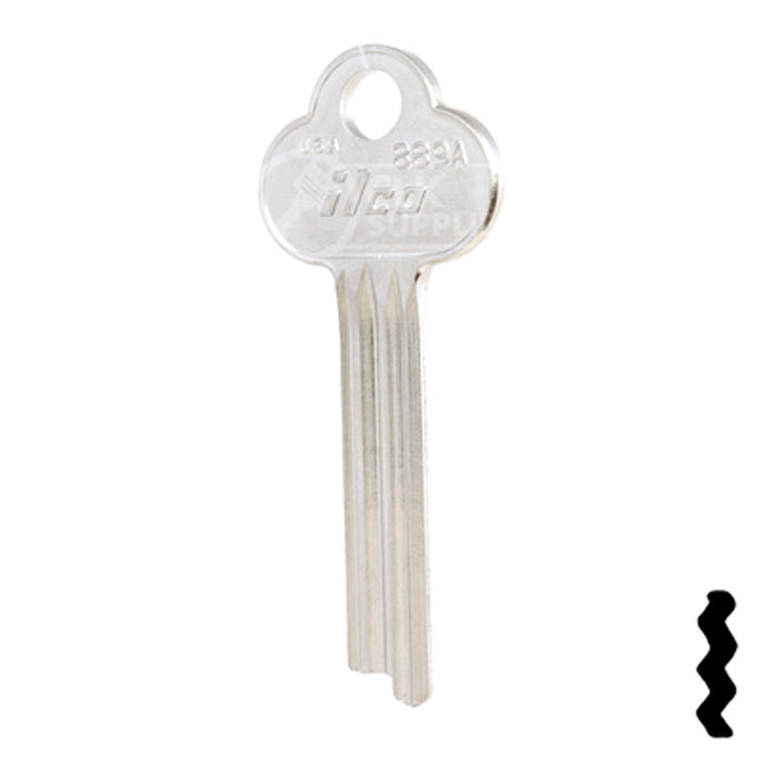 Uncut Key Blank | Yale | 889A Office Furniture-Mailbox Key Ilco