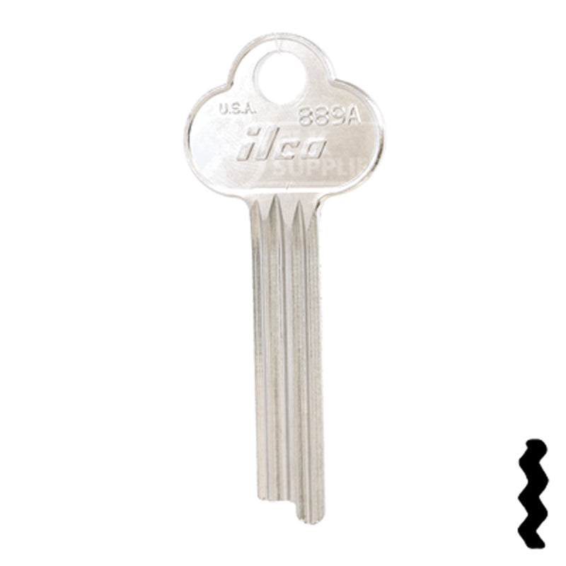 Uncut Key Blank | Yale | 889A Office Furniture-Mailbox Key Ilco