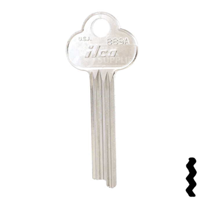 Uncut Key Blank | Yale | 889A Office Furniture-Mailbox Key Ilco