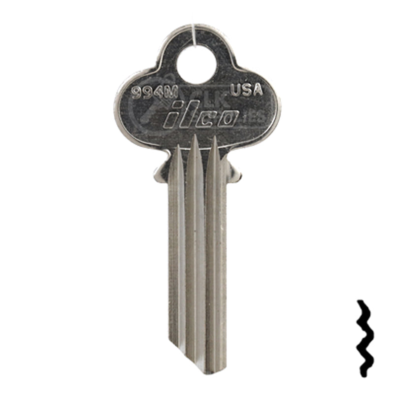 Uncut Key Blank | Yale | 994M Office Furniture-Mailbox Key Ilco