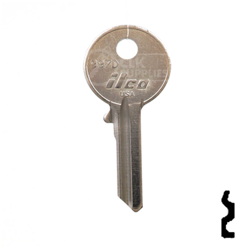 Uncut Key Blank | Yale | 997D Office Furniture-Mailbox Key Ilco
