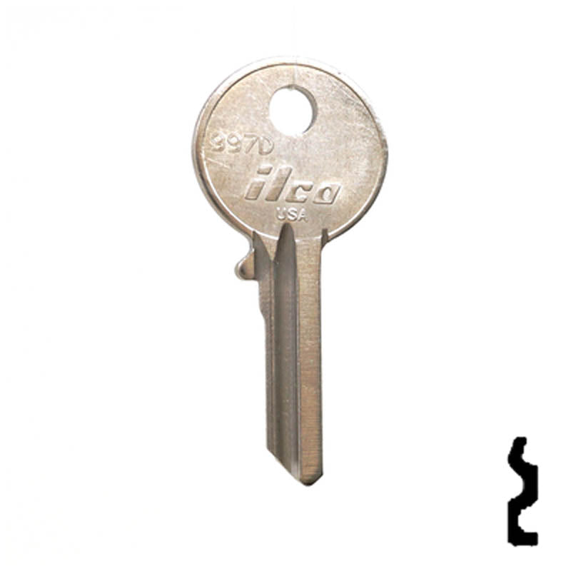Uncut Key Blank | Yale | 997D Office Furniture-Mailbox Key Ilco