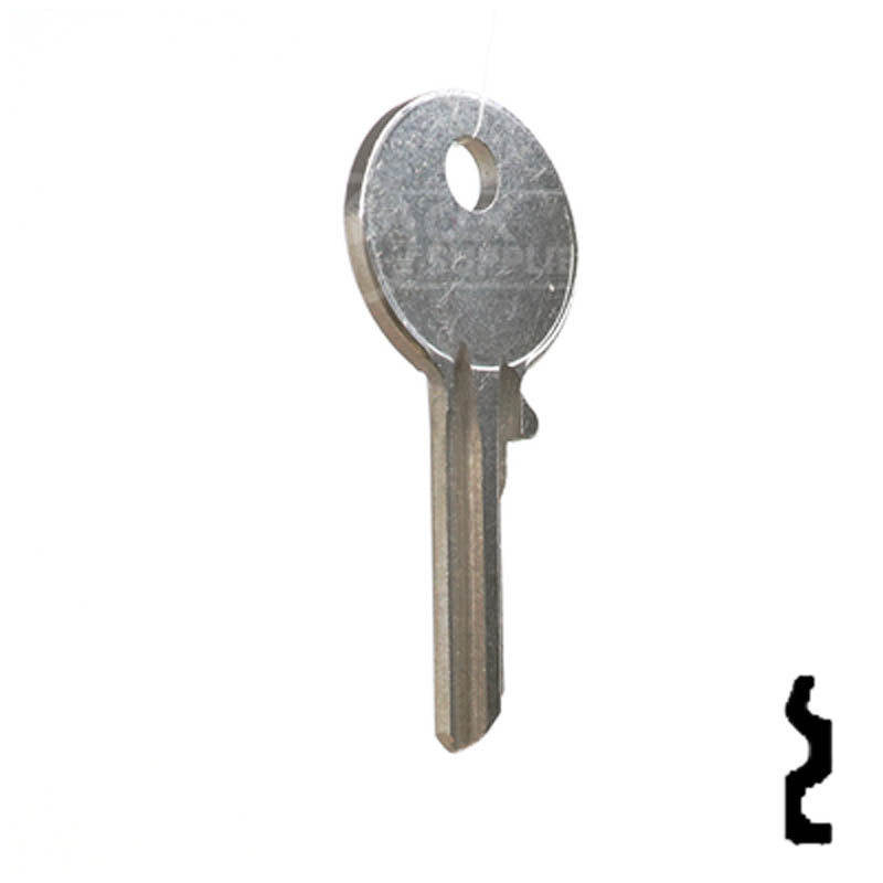 Uncut Key Blank | Yale | 997D Office Furniture-Mailbox Key Ilco