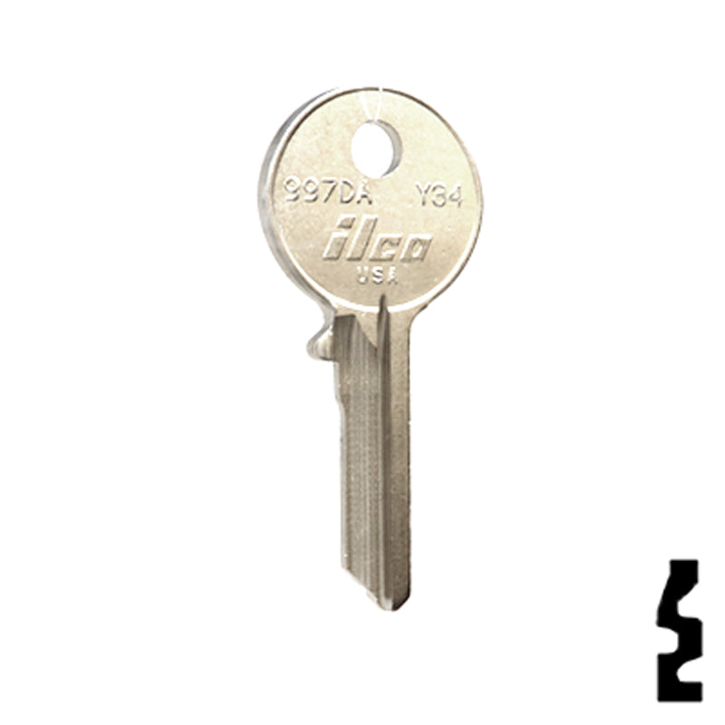 Uncut Key Blank | Yale | 997DA Office Furniture-Mailbox Key Ilco