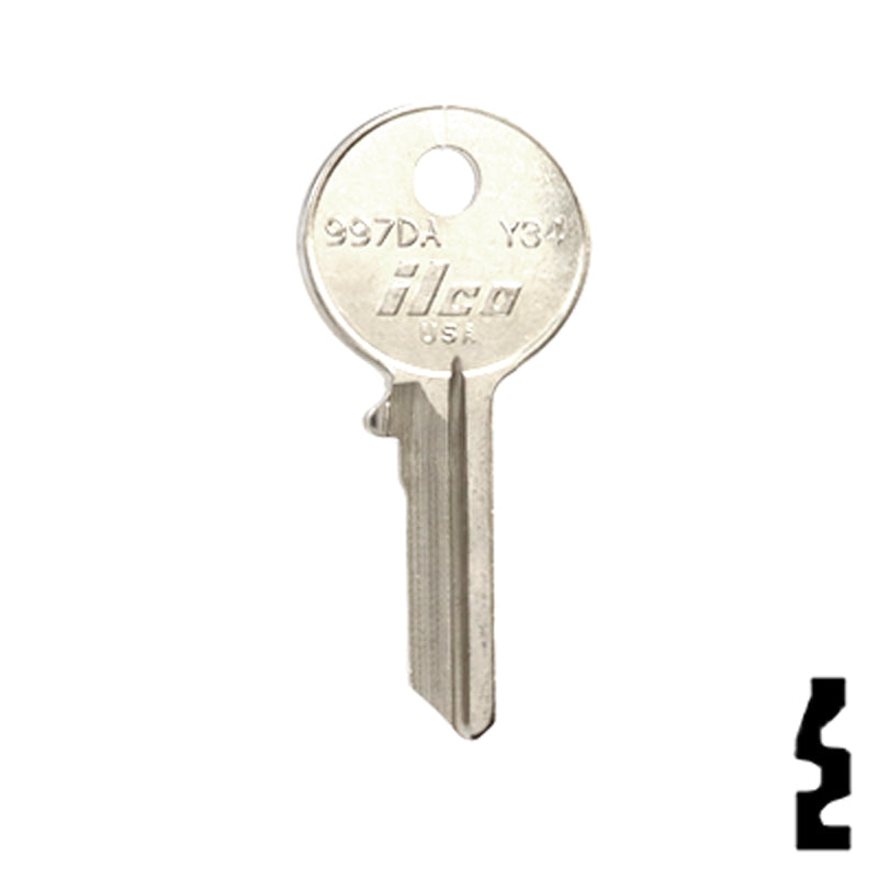 Uncut Key Blank | Yale | 997DA Office Furniture-Mailbox Key Ilco