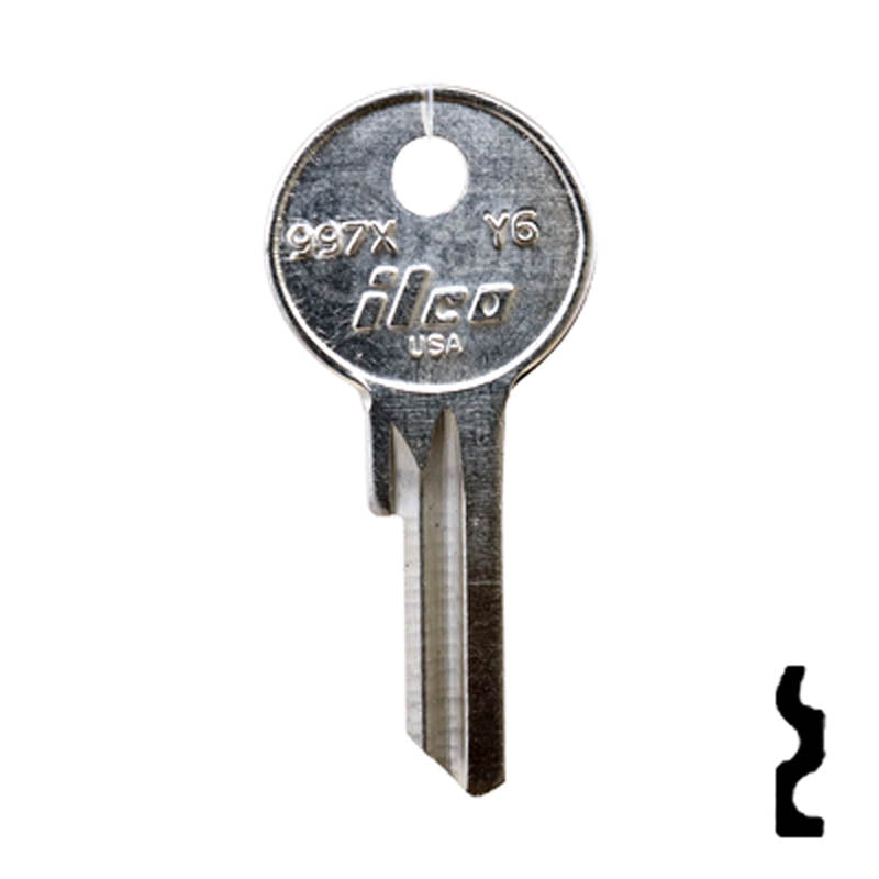 Uncut  Key Blank | Yale | 997X, Y6 Office Furniture-Mailbox Key Ilco